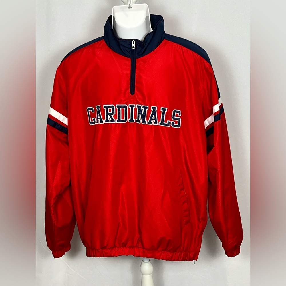 Genuine Merchandise Red Cardinals Men’s Quarter Zip Pull Over Jacket